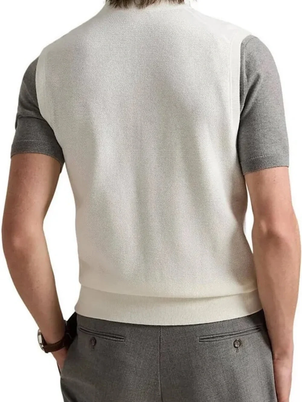 NWT Polo Ralph Lauren Mesh-Knit Cotton Full-Zip Sweater Vest